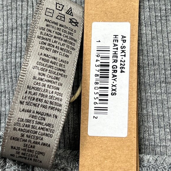 SKIMS‎ Soft Lounge Ruched Long Skirt Heather Gray XXS - Picture 7 of 11